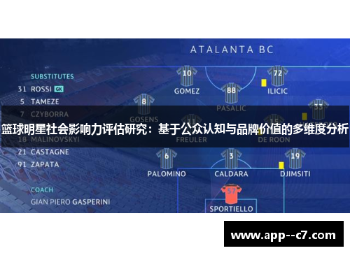 篮球明星社会影响力评估研究：基于公众认知与品牌价值的多维度分析